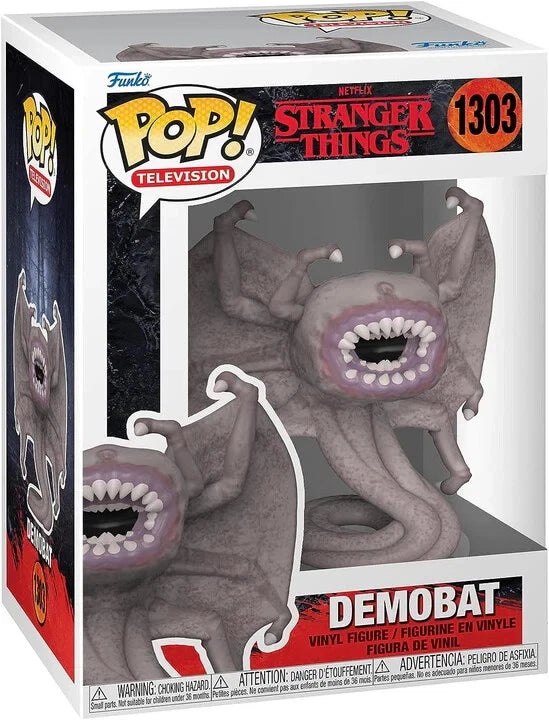 Funko Pop! vinyl figure packaging of Demobat from Stranger Things