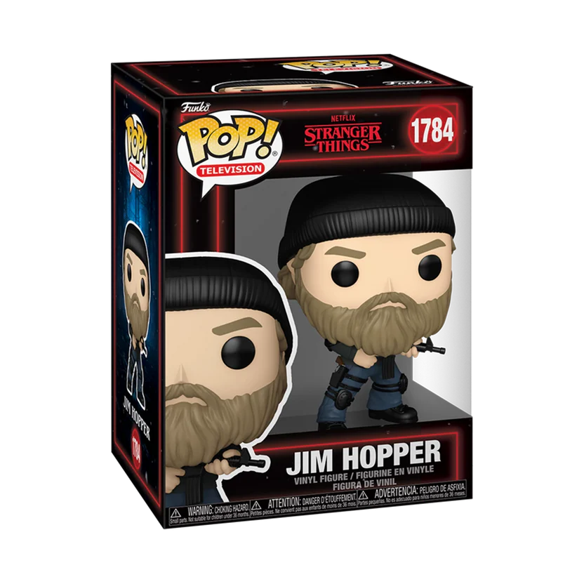 Funko Pop Jim Hopper 1784 from Stranger Things vinyl figure in box