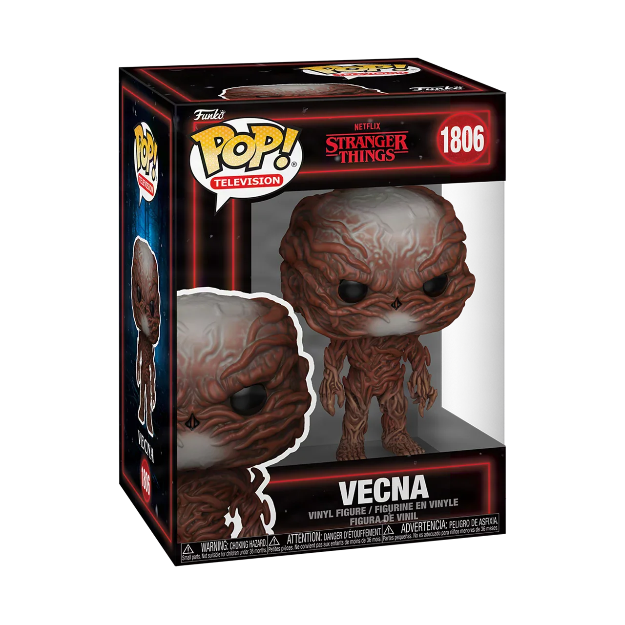Funko Pop Vecna 1806 from Stranger Things vinyl figure in box