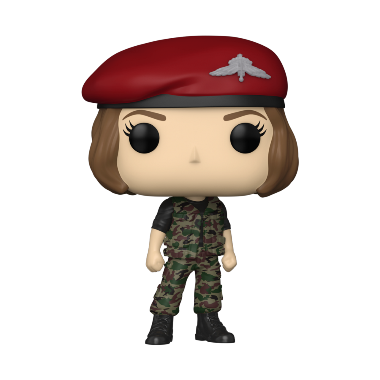 Funko Pop! vinyl figure of a character in military uniform with a red beret on a white background