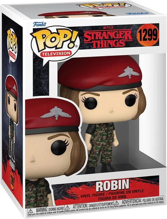Funko Pop! vinyl figure of Robin from Stranger Things in packaging
